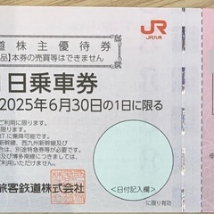 JR九州株主優待券　