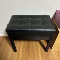 RAKU ピアノイス 楽譜収納付き　高さ無段階調整
