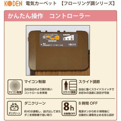 交渉中 ホットカーペット 電気カーペット 2畳相当 フローリング調 CWC201 H-BWの画像