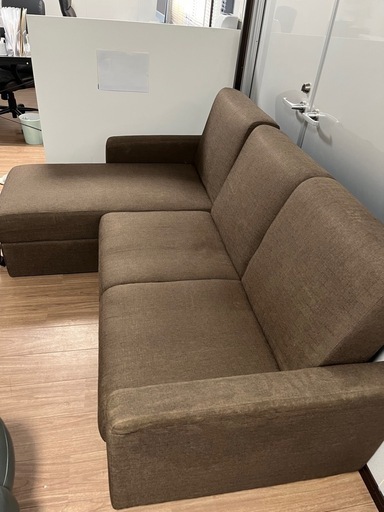 カウチソファ　ソファベッド　美品　3人がけ