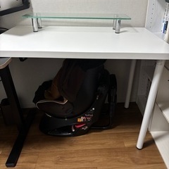 美品！IKEA リンモン オディリス デスク（脚2本のみ）& モ...
