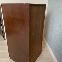 レコード収納箱　木製の画像