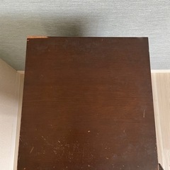レコード収納箱　木製の画像