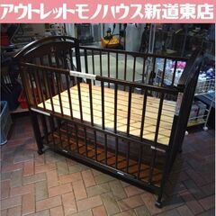 SAWA BABY 木製 ベビーベッド 標準サイズ(120×70...