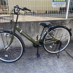 UVER & LULU 27インチ 自転車 6段変速 カーキ 中古 自転車 買取 仙台 引取 の画像