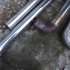 中古 コメリ製　ステン煙突　セット １０６ｍｍ　薪ストーブ　サウナ　天草発の画像