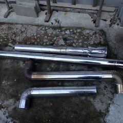 中古 コメリ製　ステン煙突　セット １０６ｍｍ　薪ストーブ　サウ...