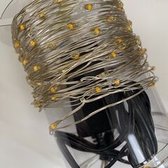 クリスマス飾り　LEDジュエリーライト（コロナ産業株式会社商品）　100球　10M 　電球色　中古の画像