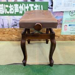 【愛品倶楽部柏店】昇降式(46.5-56cm) 猫足 ピアノ椅子の画像