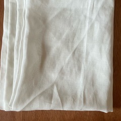 無印良品　ノンプリーツレースカーテン　白の画像