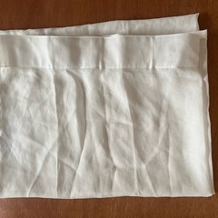 無印良品　ノンプリーツレースカーテン　白