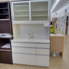 ★ジモティ割あり★  レンジボード 白 H206×D50×W120 クリーニング済み OJ6931