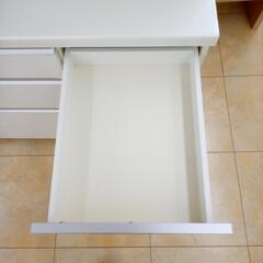 ★ジモティ割あり★  レンジボード 白 H206×D50×W120 クリーニング済み OJ6931