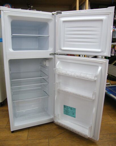 冷蔵庫 2ドア 121L 2017年製 Haier JR-N121A 100Lクラス ホワイト 白 ハイアール 小さめ コンパクト 家電 キッチン家電 札幌市 厚別区