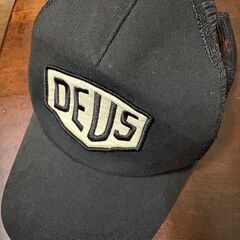 キャップ　DEUS　USED　Black　フリーサイズ　メッシュ