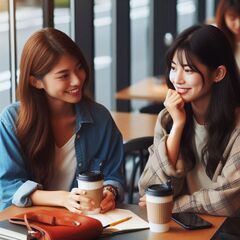 【女性参加費無料】女性主催☕️カフェで気軽に英会話の会の画像
