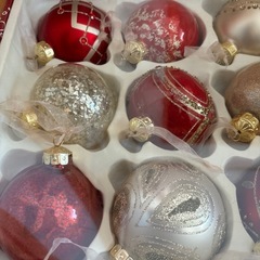 クリスマス　オーナメント　ガラス製の画像