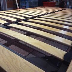 無印良品 木製 セミダブルベッド フレームのみ 幅123cm ナチュラル