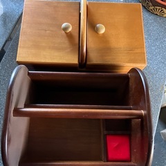 裁縫箱　薬箱　化粧品ケース　2個