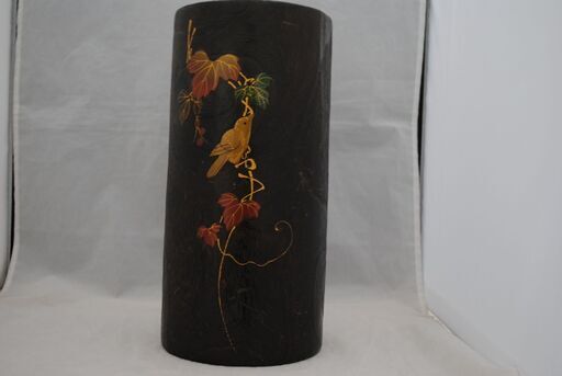 [1019] 加賀桐工芸品 伝統工芸品 花器 花瓶 木製 桐