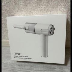 ✨新品✨　小型エアダスター　ホワイト　USB充電式　コードレス　車用掃除機の画像