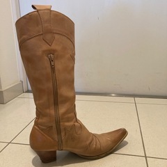 本革⭐︎ウエスタンブーツ 24センチの画像
