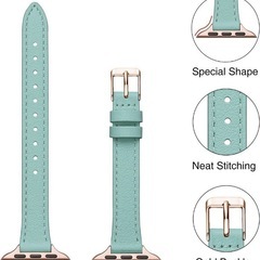 アップルウォッチバンド（ティファニーブルー）42mm