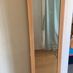 全身鏡付き本棚