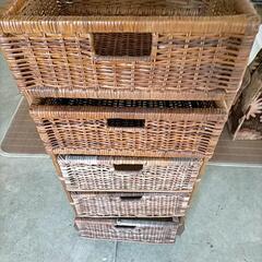 ID：624887藤チェスト4段 (生活館与那原店) 島尻の収納家具