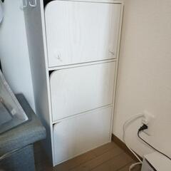 【引渡先決定済】ニトリ　カラーボックス　蓋付き