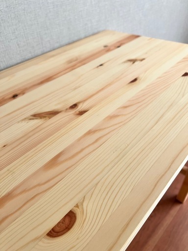 【美品】無印良品　MUJI 　2024年購入　パイン材　折りたたみデスク　テーブル　机