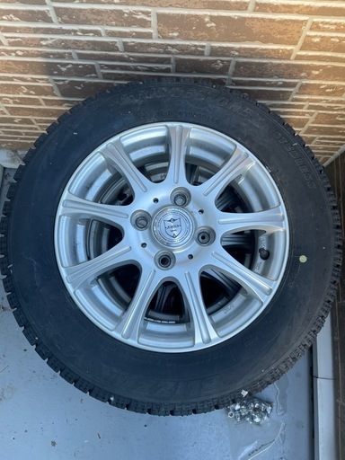 ブリヂストン スタッドレスタイヤホイール付き(ブリザック)4本セット　155/65R13