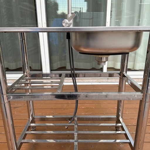 エステサロンで使われていたステンレスシンク 定価45,480円