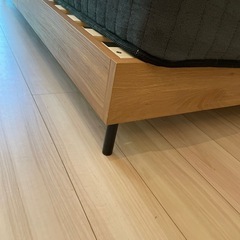 LOWYAベッドフレーム＋低反発ポケットコイルマットレスの画像