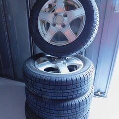 アルミホイール付きスタッドレスタイヤ 155/65R13 73Q...