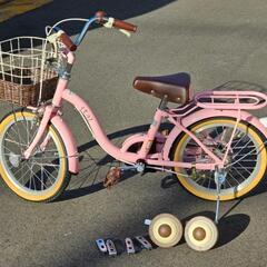 子供用自転車(補助輪付き)