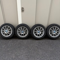 ダンロップ スタッドレスタイヤとホイールのセット 4本セット 155/65R14 2020年製 