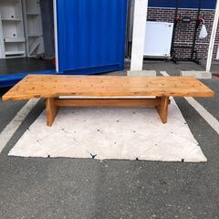 ▼値下げ▼1枚板座卓 くさび打ち ローテーブル テーブル センタ...