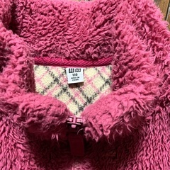 裏地がかわいいもこもこアウター　110サイズの画像