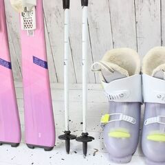 お引取り限定 HEAD EASY JOY カービングスキー4点セット 板143cm 265mm ブーツ22.0cmの画像