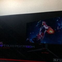 ASUS ゲーミングモニター 有機EL ROG Swift OL...