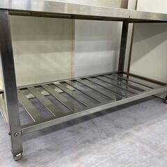 作業台 幅120ｃｍ 調理台 厨房器具 ガレージ ワークスペース 業務用 キッチン 作業台 飲食店 店頭引き渡し歓迎 札幌市手稲区の画像