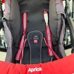 アップリカ aprica ベビーカー　赤の画像