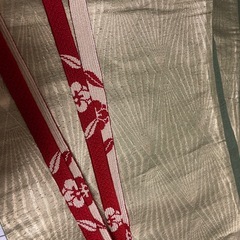 新品　袋帯　グリーンにゴールド抽象柄　いかがでしょうか？の画像