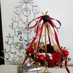 生徒さま作品のご紹介クリスマスプリザーブドフラワーレッスン