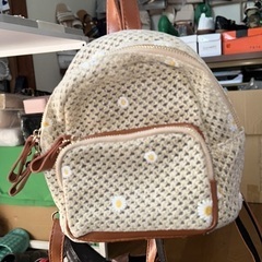 未使用 新品 刺繍入りストローバッグ