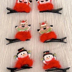 ミニクリスマスヘアピン