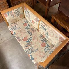 🔶🔷期間限定・特別価格🔷🔶2Pソファ 木製フレーム 中古家具
