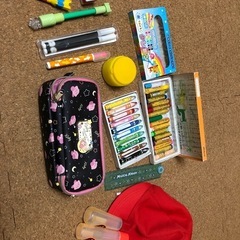 中古　小学生　文房具セット　カービィ　スタンプ　低学年のサイズ軍...