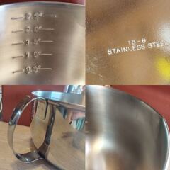 大きな計量カップ ステンレス製 ボウルにも 2.5L　/TJ-2151 2F北の画像